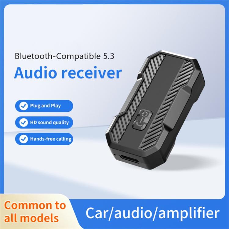W23 Bluetooth 5.3 Hands-Free AUX Wireless Transmitter Car Audio Receiver Adapter, W23