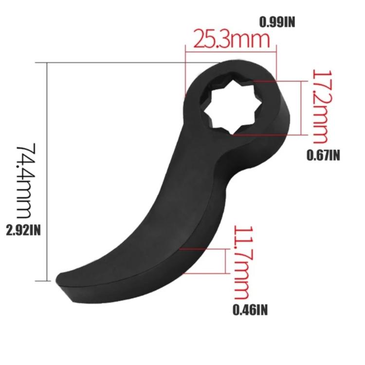 Adjustable Pry Bar Adapter Effortless Half-Shaft Drive Disassembly Tools, Square-mouthed ox horn, Plum blossom mouth ox horn