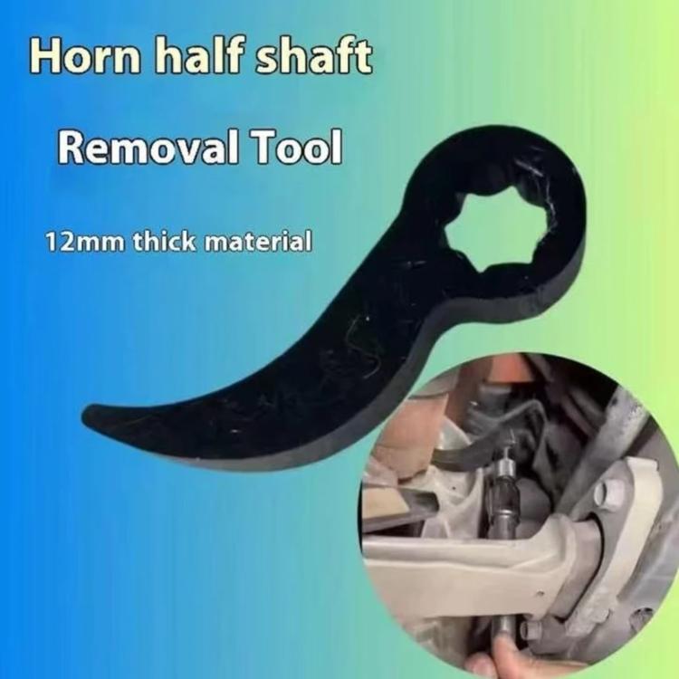 Adjustable Pry Bar Adapter Effortless Half-Shaft Drive Disassembly Tools, Square-mouthed ox horn, Plum blossom mouth ox horn