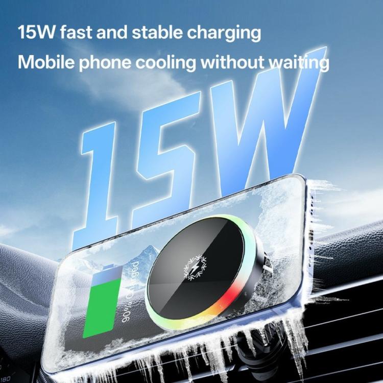 S10 Fast Charging Phone Holder 15W Magnetic Wireless Car Charger, S10