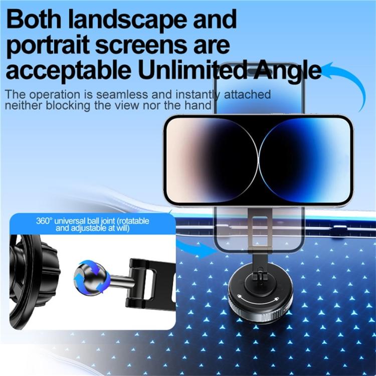 JY25-8 Vacuum Adhesion Suction Cup Magnetic Car Dashboard Phone Holder, JY25-8