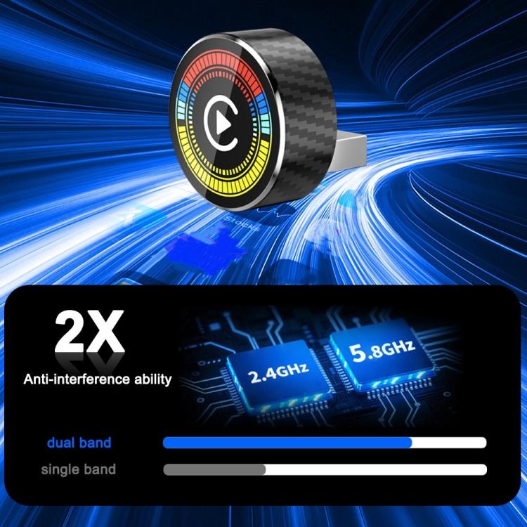 M47 2 in 1 AI Box CarPlay / Android Auto Wired to Wireless Converter Car Wireless Adapter, M47