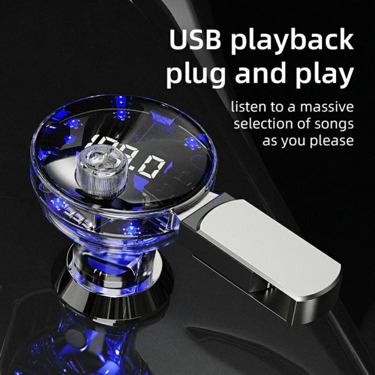 C10 USB / Type-C Multifunctional Car MP3 Player BT Hands-Free FM Transmitter Car Charger, C10
