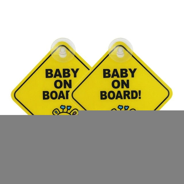20 PCS Car Sticker BABY ON BOARD Warning Safty Sign Vinyl Decal, Style 1, Style 2