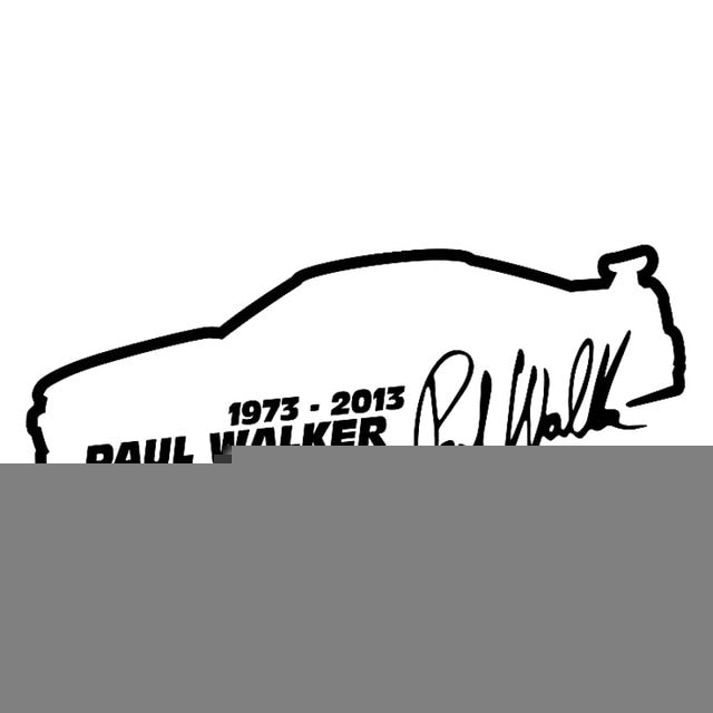 10 PCS Paul Walker Fashion Car Styling Vinyl Car Sticker, Size: 13x5cm, Paul Walker