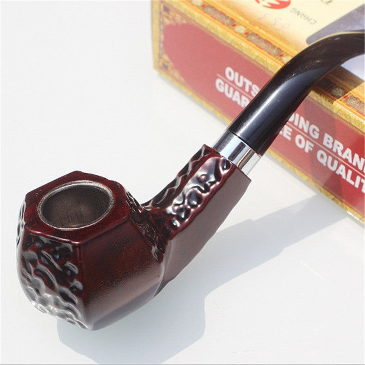 Bakelite Resin Pipe Iron Pot Dry Pipe Men Portable Filter Curved Pipe, Curved Pipe