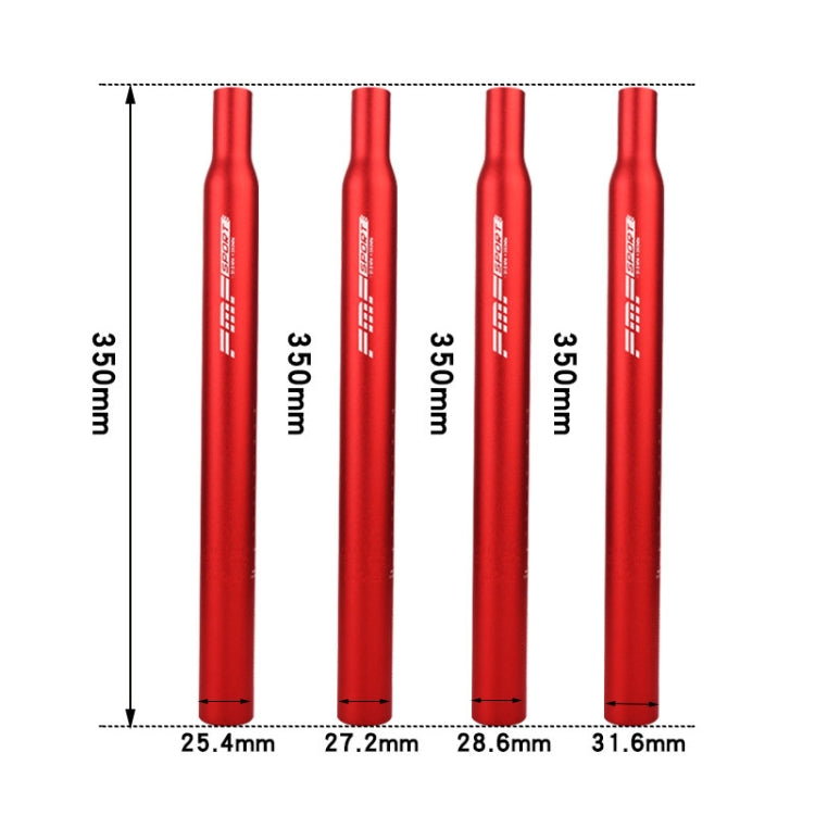 FMFXTR Aluminum Alloy Mountain Bike Extended Seat Post, 25.4x350mm (Black), 25.4x350mm (Red), 25.4x350mm (Blue), 25.4x350mm (Silver), 27.2x350mm (Black), 27.2x350mm (Red), 27.2x350mm (Blue), 27.2x350mm (Silver), 28.6x350mm (Blue), 28.6x350mm (Silver)  ...