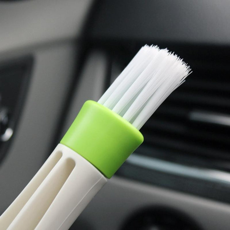 2 PCS Plastic Car Cleaning Brush Double Ended Car Air Vent Slit Cleaner Brush Dusting Blinds Keyboard Cleaning Brushes Cleaner, 2 PCS