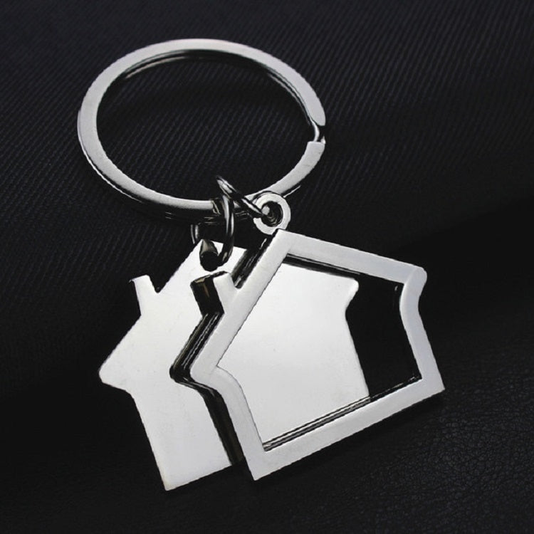 2 PCS Creative House Keychain Cottage Small Gift Pendant, House A