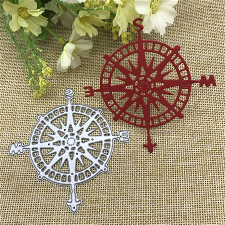 Compass Knife Mold Puzzle Handmade Greeting Card Album Making Cutting Template, Compass Shpae