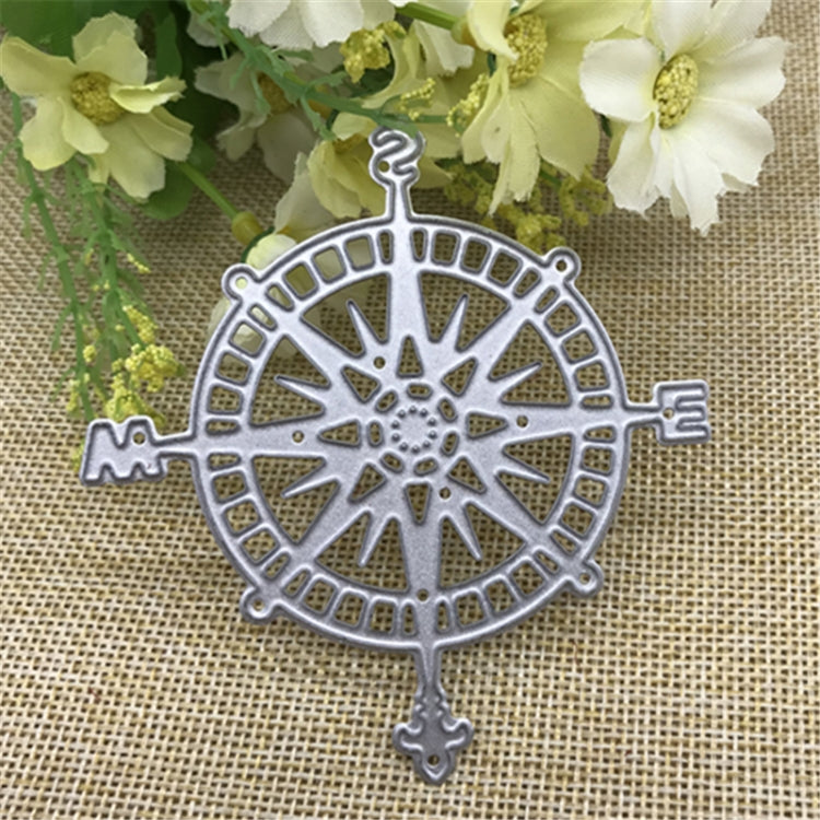 Compass Knife Mold Puzzle Handmade Greeting Card Album Making Cutting Template, Compass Shpae