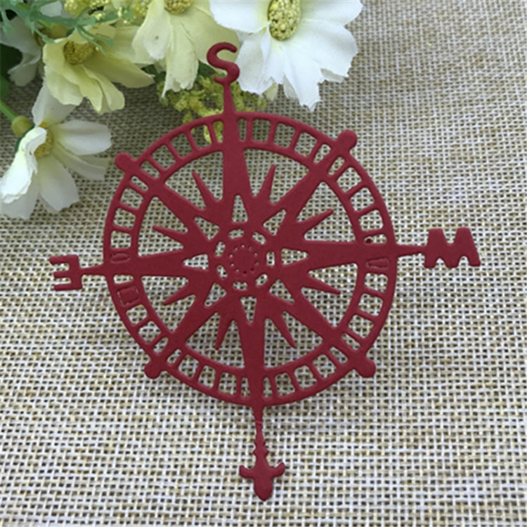 Compass Knife Mold Puzzle Handmade Greeting Card Album Making Cutting Template, Compass Shpae