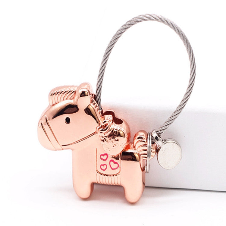 Couple Keychain with Magnet Creative Metal Small Gift Car Bag Pendant