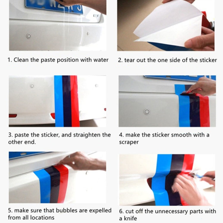Flag Striped Car Hood Vinyl Sticker Body Decal