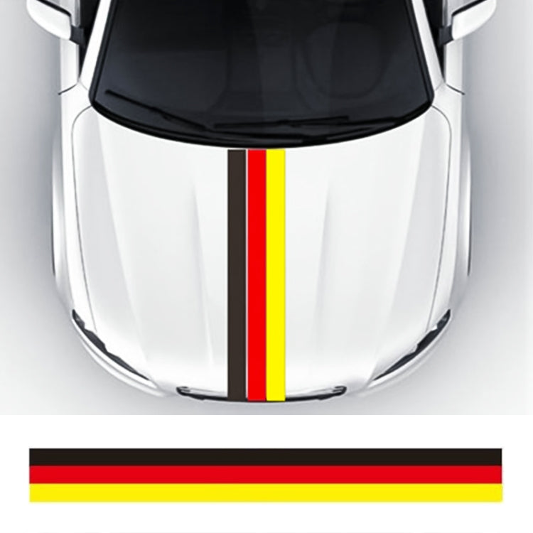 Flag Striped Car Hood Vinyl Sticker Body Decal