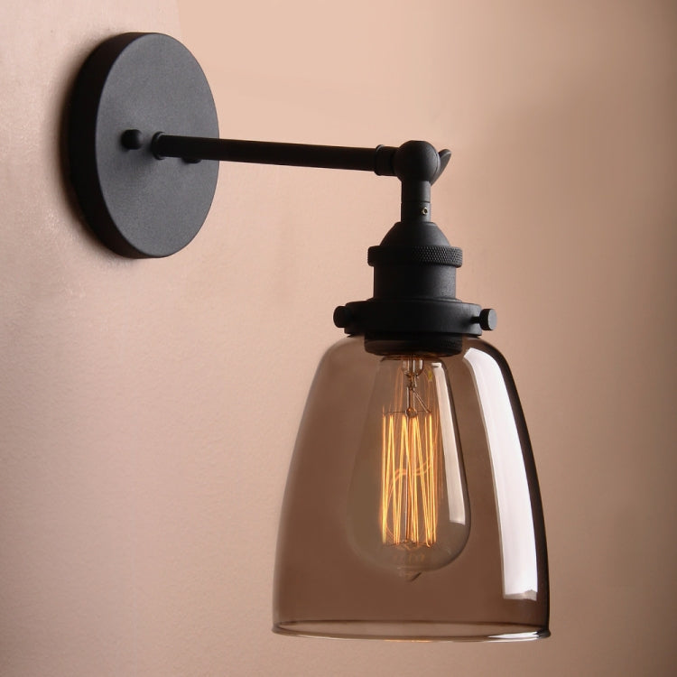 40W VintageGrey Glass Lampshade Sconce Modern Wall Lights Fixture Home Loft Decor Luminaire Bedroom Bathroom Lights