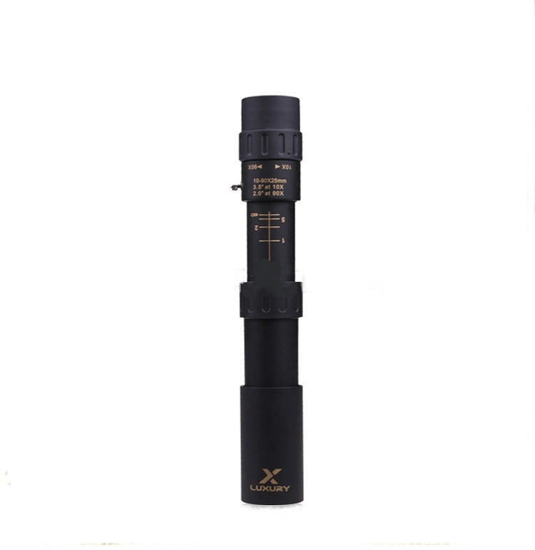 10-90X25 Zoom Telescopic HD High Magnification Telescope Night Vision Monocular Binoculars, 10-90X25