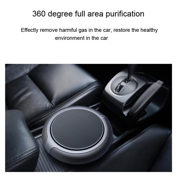 Intelligent Formaldehyde Removal Haze Negative Ion Solar Car Air Purifier, Solar Car Air Purifier(Gold)