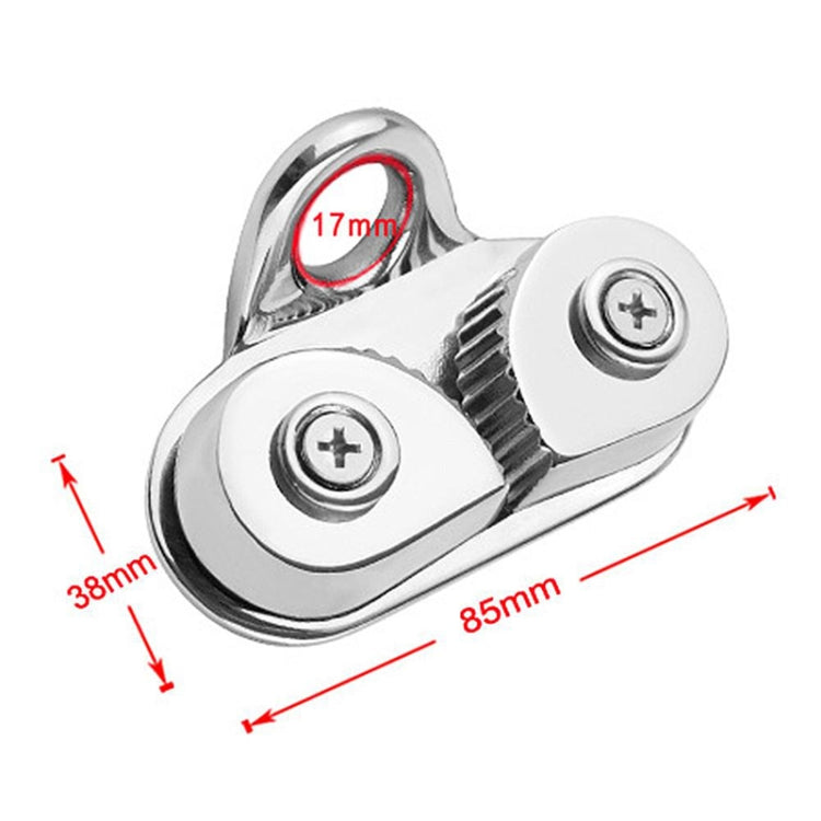 Marine Sailboat 316 Stainless Steel Pulley Rope Clamp, 316 Stainless Steel