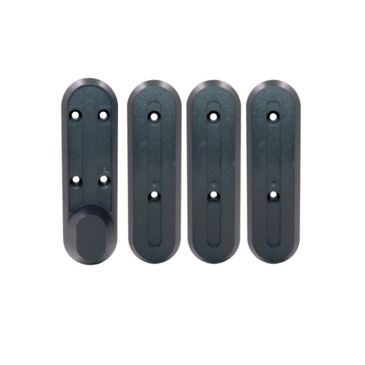 4 in 1 For Xiaomi Mijia M365 Scooter Motor Plastic Protective Cover Waterproof Cover Front and Rear Wheel Protection Blocks, Random Color Delivery