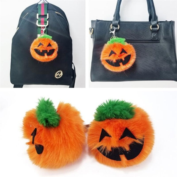 3 PCS Pumpkin Plush Keychains Fashion Car Halloween Key Chain Party Gift, Pumpkin Shape