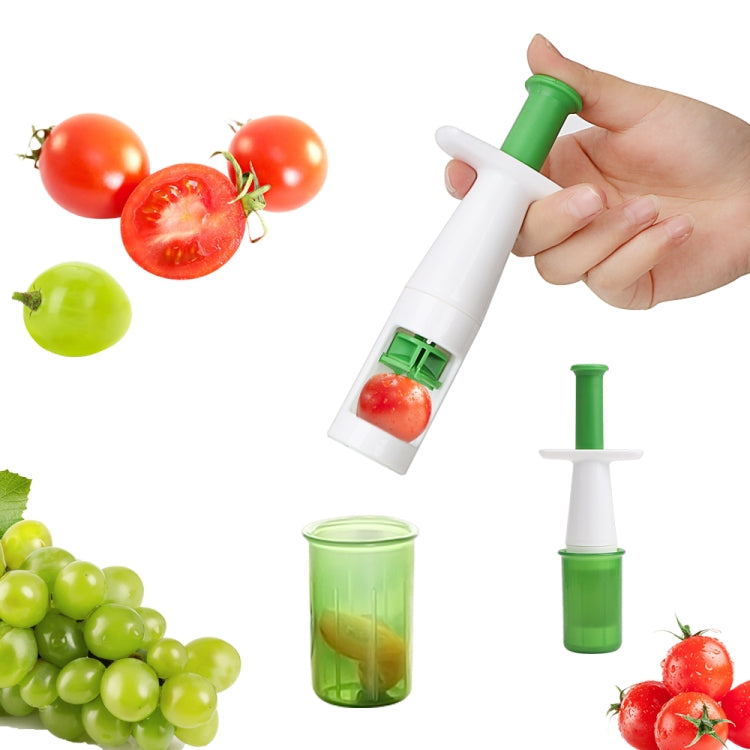 ORGANBOO Cherry Slicer Fruit Vegetable Cutter Multifunctional Grape Tomato Slicers Kitchen Gadgets, Cherry Corer 1