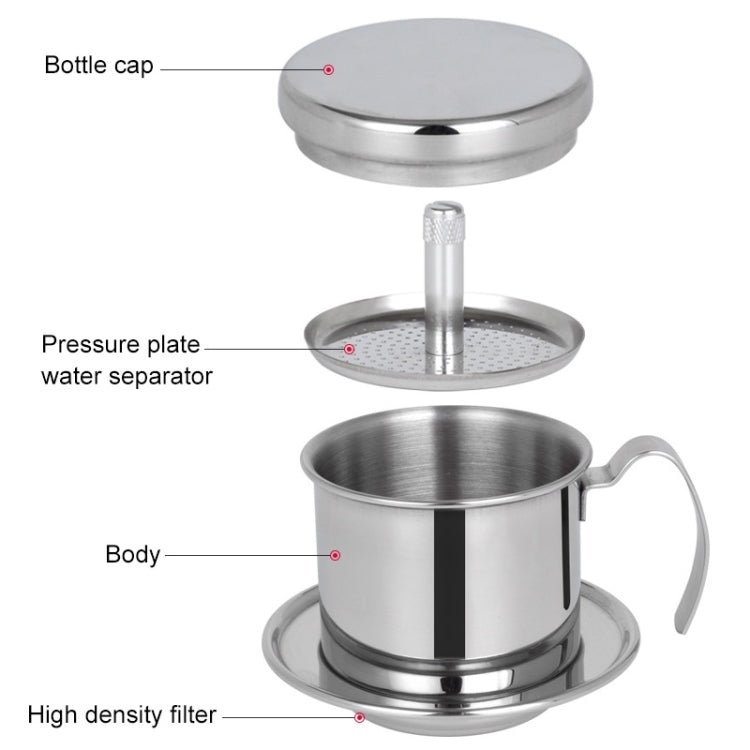 Stainless Steel Filter-free Paper Coffee Filter Pot, Coffee Filter Pot