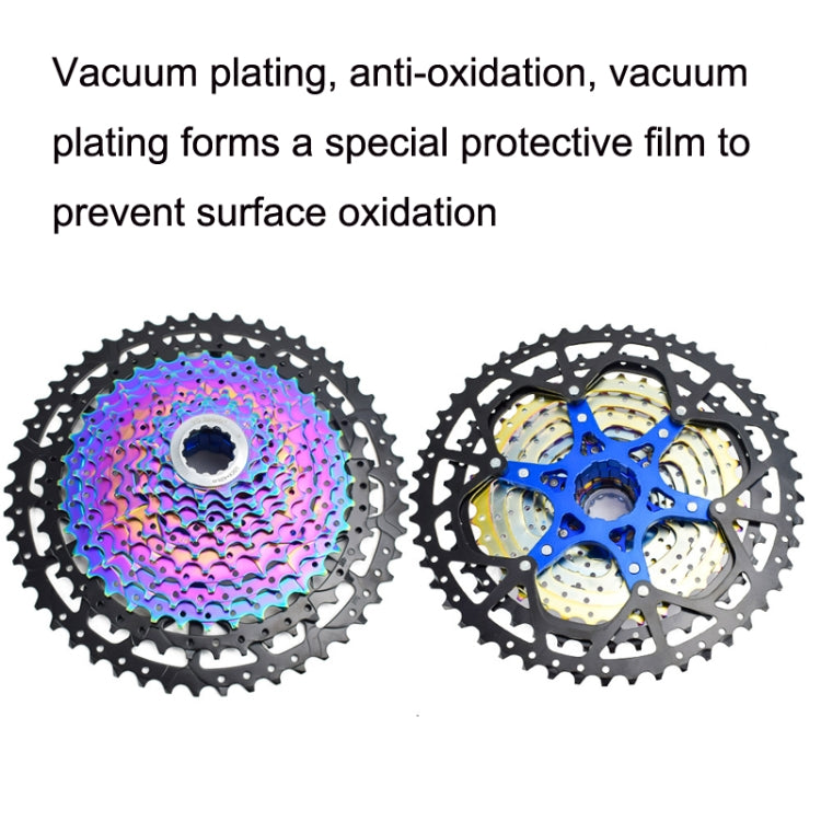 VG Sports Split Mountain Bike Lightweight Cassette Flywheel, 8 Speed 42T (Colorful), 9 Speed 42T (Colorful), 10 Speed 42T (Colorful), 10 Speed 50T (Colorful), 11 Speed 50T (Colorful), 12 Speed 50T (Colorful)