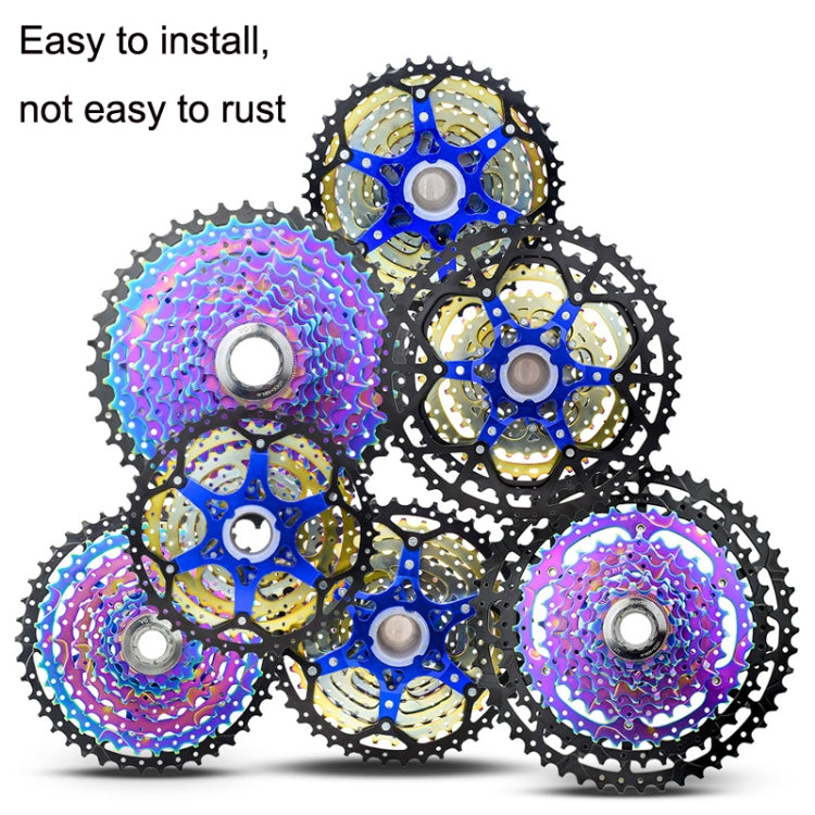 VG Sports Split Mountain Bike Lightweight Cassette Flywheel, 8 Speed 42T (Colorful), 9 Speed 42T (Colorful), 10 Speed 42T (Colorful), 10 Speed 50T (Colorful), 11 Speed 50T (Colorful), 12 Speed 50T (Colorful)