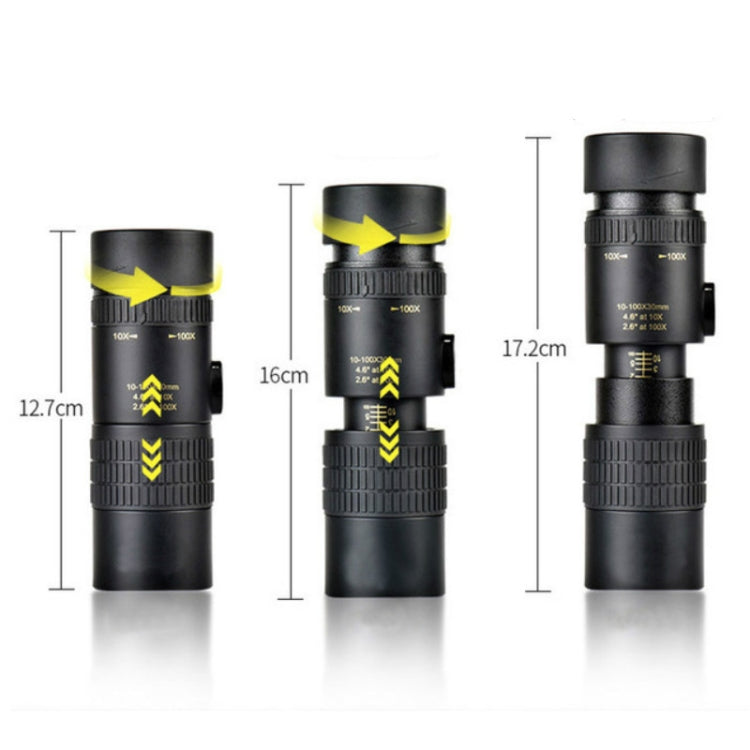High magnification HD Low Light Level Night Vision Continuous Zoom Monocular, 10 - 30 x 30