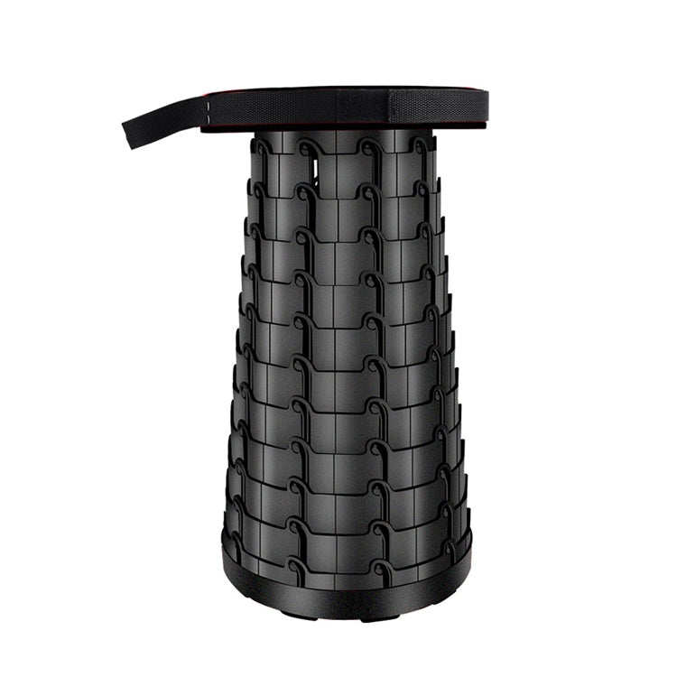 Outdoor Portable Folding Telescopic Plastic Stool Camping Fishing Garden Stool, 47cm(Black), 47cm(Red), 47cm(Yellow)