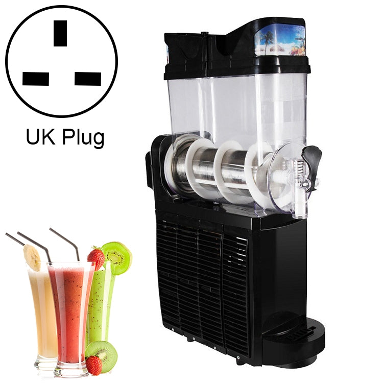 Single Cylinder Snow Melting Machine Large Capacity Smoothie Machine Milk Tea Shop Desktop Slush Fruit Juice Machine, US Plug, UK Plug, EU Plug, AU Plug