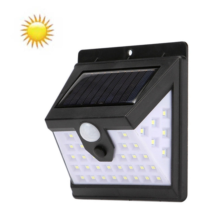 40 LEDs Solar Outdoor Body Induction Lamp IP65 Waterproof Wall Street Light, 40 LED