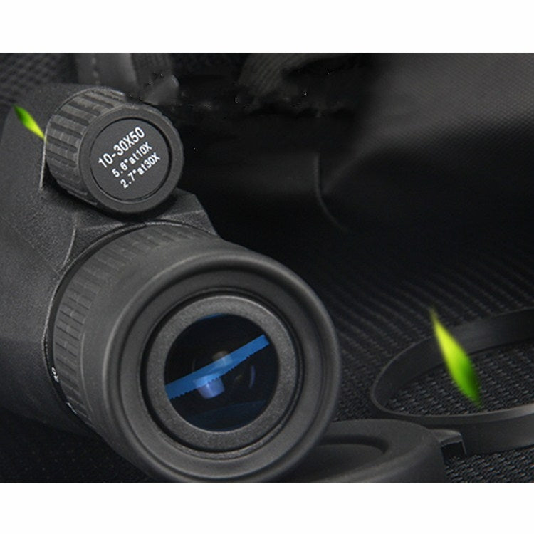 Continuous Zoom Single Tube Low Light Night Vision HD High Magnification Telescope, 10-30X50