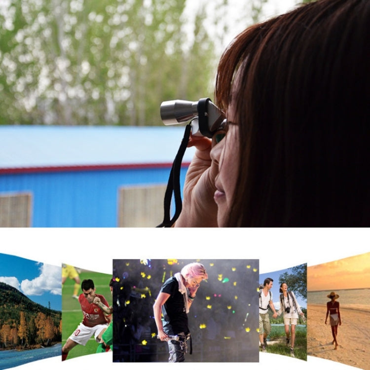 FEIRSH 8x20 Monocular Corner Telescope Outdoor Low Light Night Vision Portable Telescope, 8x20 Red Film