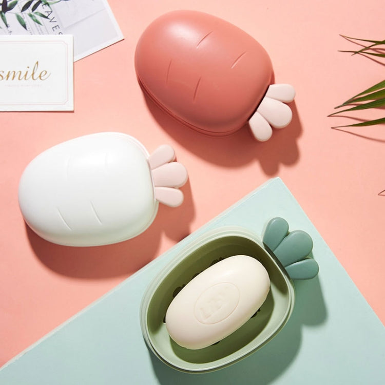 Plastic Soap Box With Lid Drainable Travel Portable Soap Box Random Color, 6 PCS Soap Box