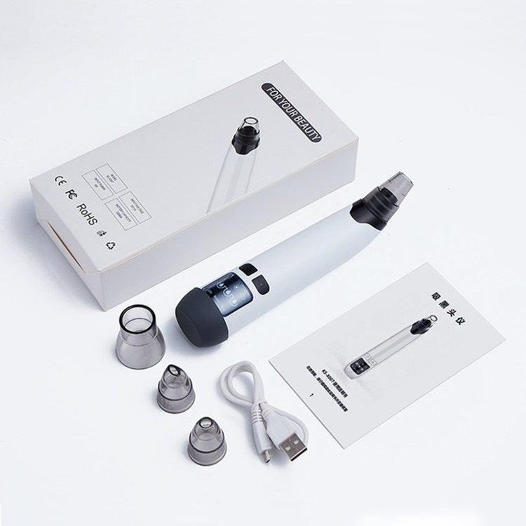 3-in-1 Temperature Sensor Blackhead Heating Electric Pore Cleaner Facial Acne Removing Device