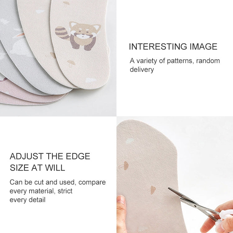 Household Paste Type Thickened Universal Toilet Seat Gasket Waterproof Toilet Seat, Random Pattern Delivery