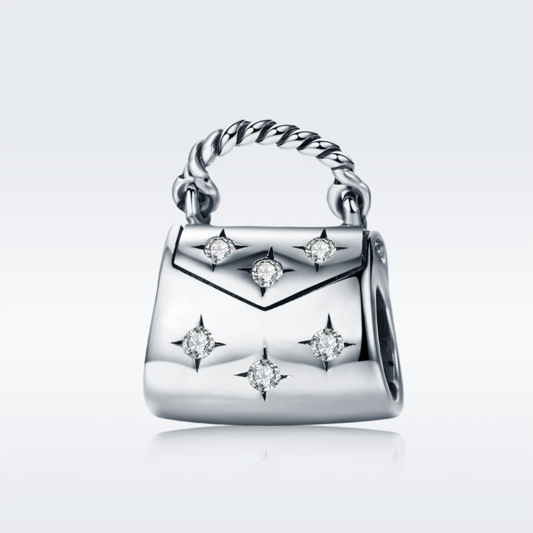 S925 Sterling Silver Diamond-studded Loose Beads Elegant Sachet Bracelet Beads