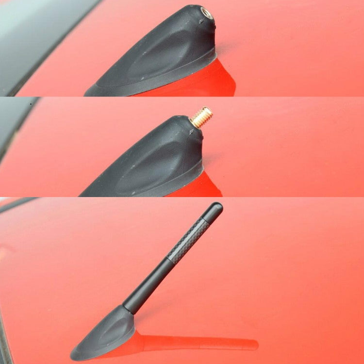 5 PCS Aluminum Alloy Carbon Brazing Antenna Car Decoration Beautiful Antenna Car Roof Antenna Modification