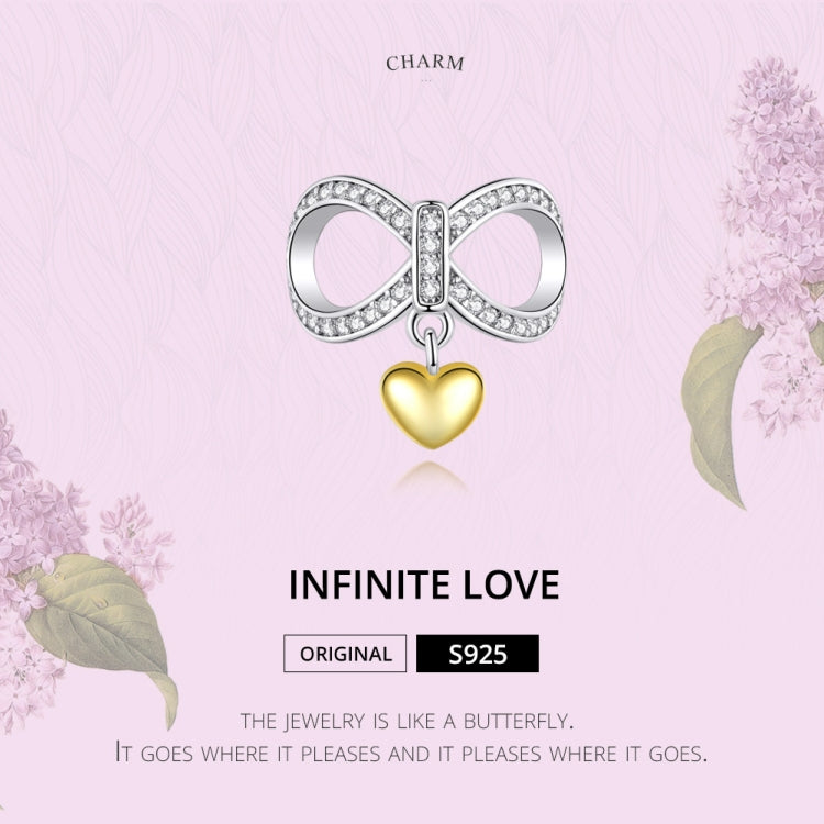 Infinite Love S925 Sterling Silver Necklace Charm DIY Beaded Bracelet Sterling Silver Accessories