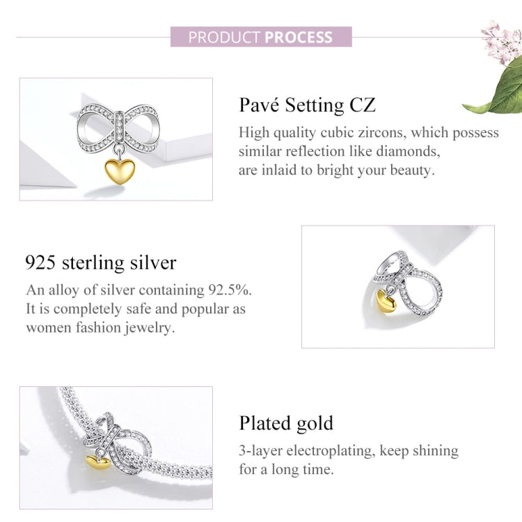 Infinite Love S925 Sterling Silver Necklace Charm DIY Beaded Bracelet Sterling Silver Accessories