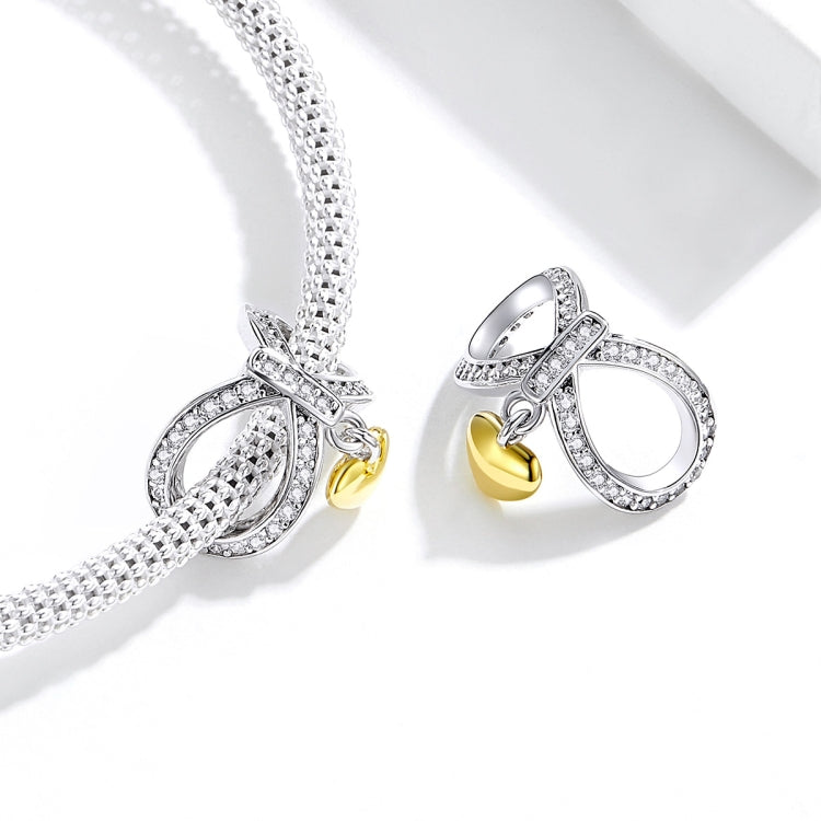 Infinite Love S925 Sterling Silver Necklace Charm DIY Beaded Bracelet Sterling Silver Accessories