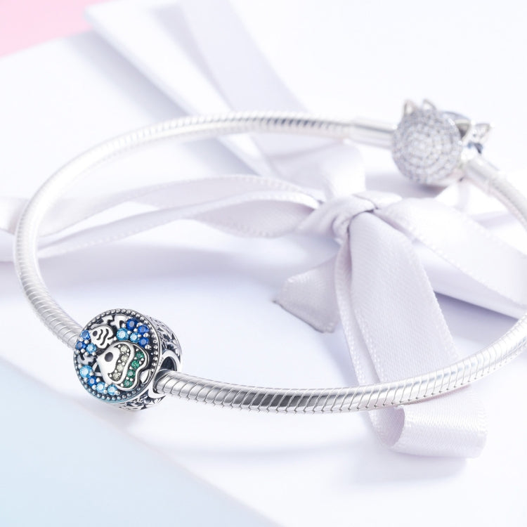 S925 Sterling Silver Underwater World Colorful Fish Oil Beads DIY Bracelet Accessories