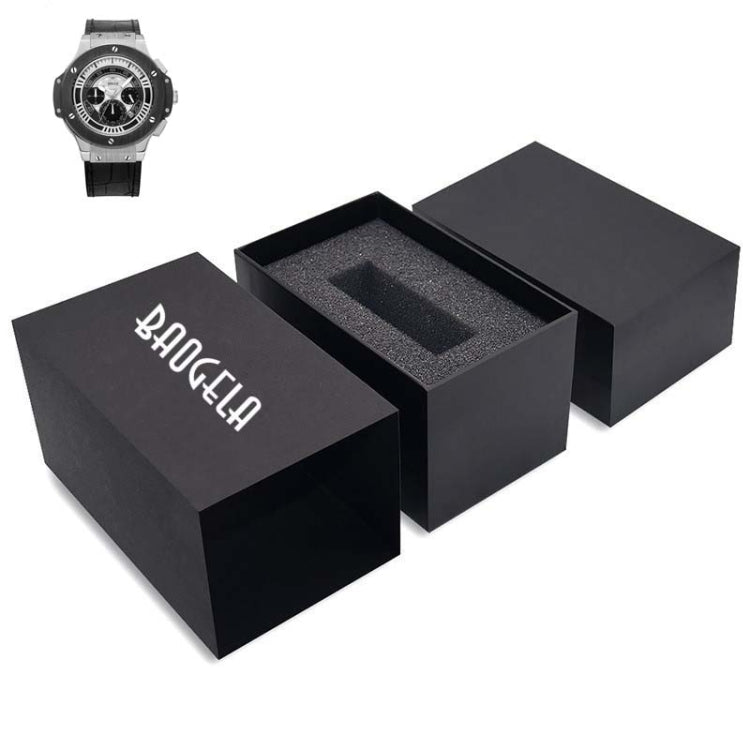 BAOGELA Paper + Sponge Square Watch Packaging Box Black Watch Gift Box, Size: 12.1 x 7.6 x 6.8cm, 12.1 x 7.6 x 6.8cm