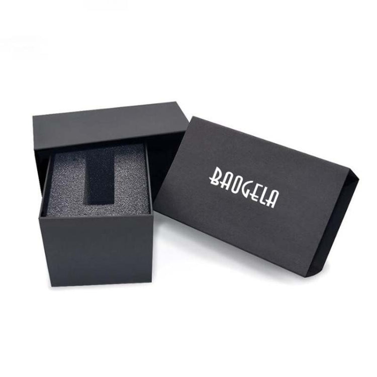 BAOGELA Paper + Sponge Square Watch Packaging Box Black Watch Gift Box, Size: 12.1 x 7.6 x 6.8cm, 12.1 x 7.6 x 6.8cm