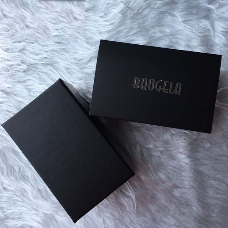 BAOGELA Paper + Sponge Square Watch Packaging Box Black Watch Gift Box, Size: 12.1 x 7.6 x 6.8cm, 12.1 x 7.6 x 6.8cm