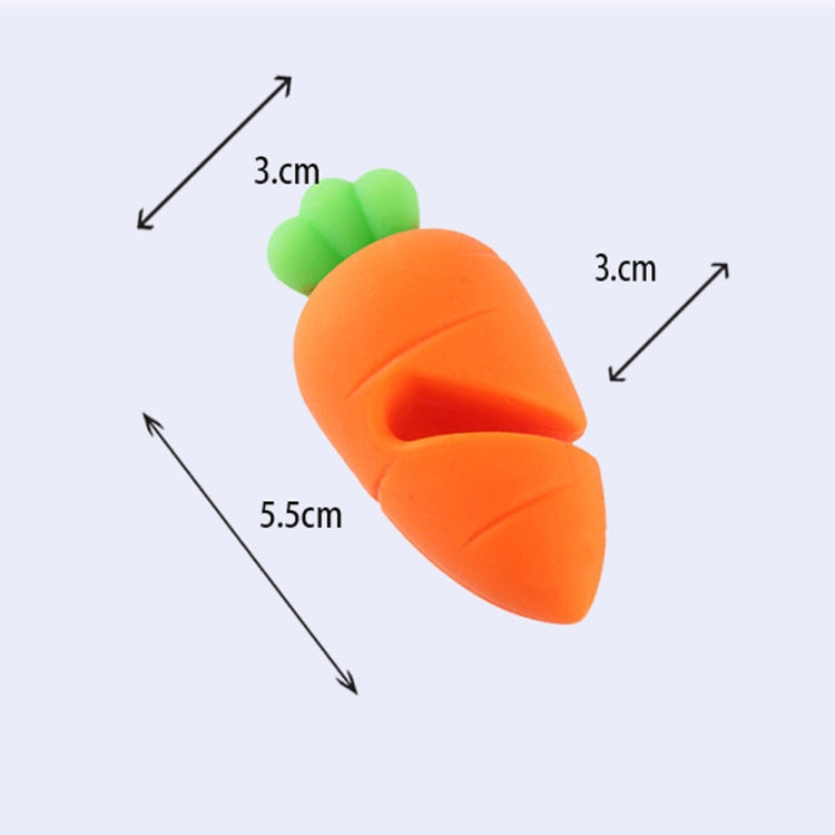 6 PCS Silicone Carrot Pot Lid Elevated Anti-overflow Device Kitchen Utility Gadget, Carrot