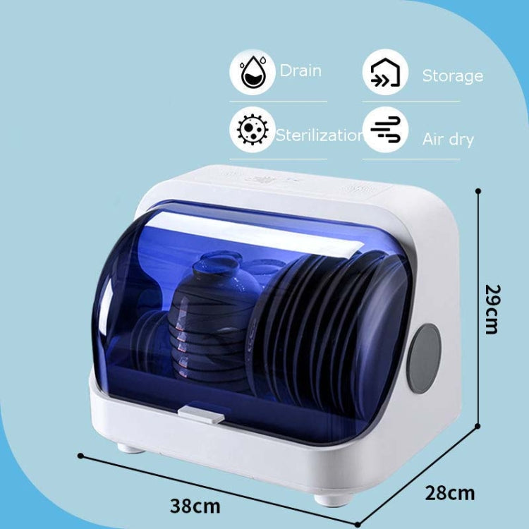 Kitchen Disinfection Bowl Dish Rack Tableware Storage Box Cupboard Storage Drain Rack, Disinfection Tableware Storage Box