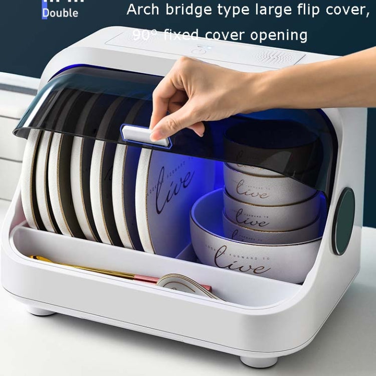 Kitchen Disinfection Bowl Dish Rack Tableware Storage Box Cupboard Storage Drain Rack, Disinfection Tableware Storage Box